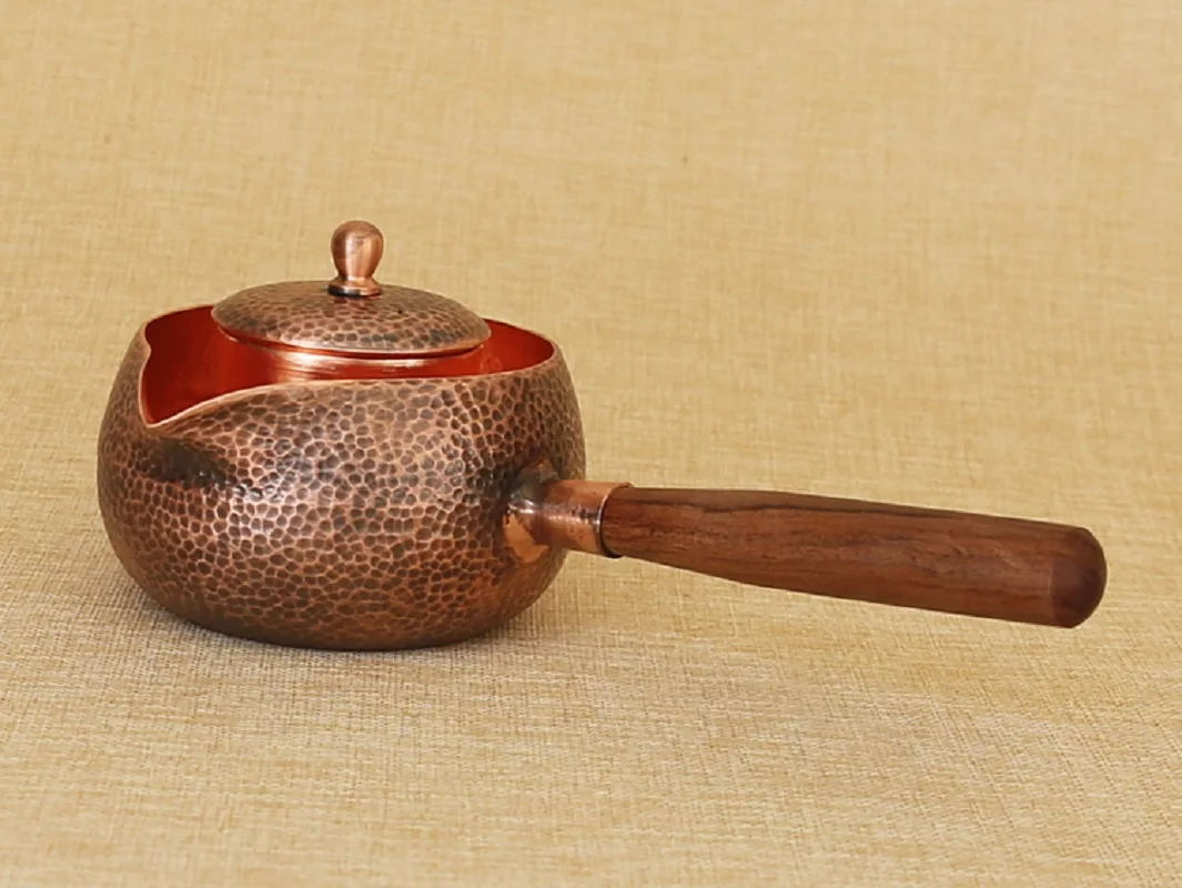 Чайник из чистой меди чашка с сердечником чайник для кипячения воды ручная