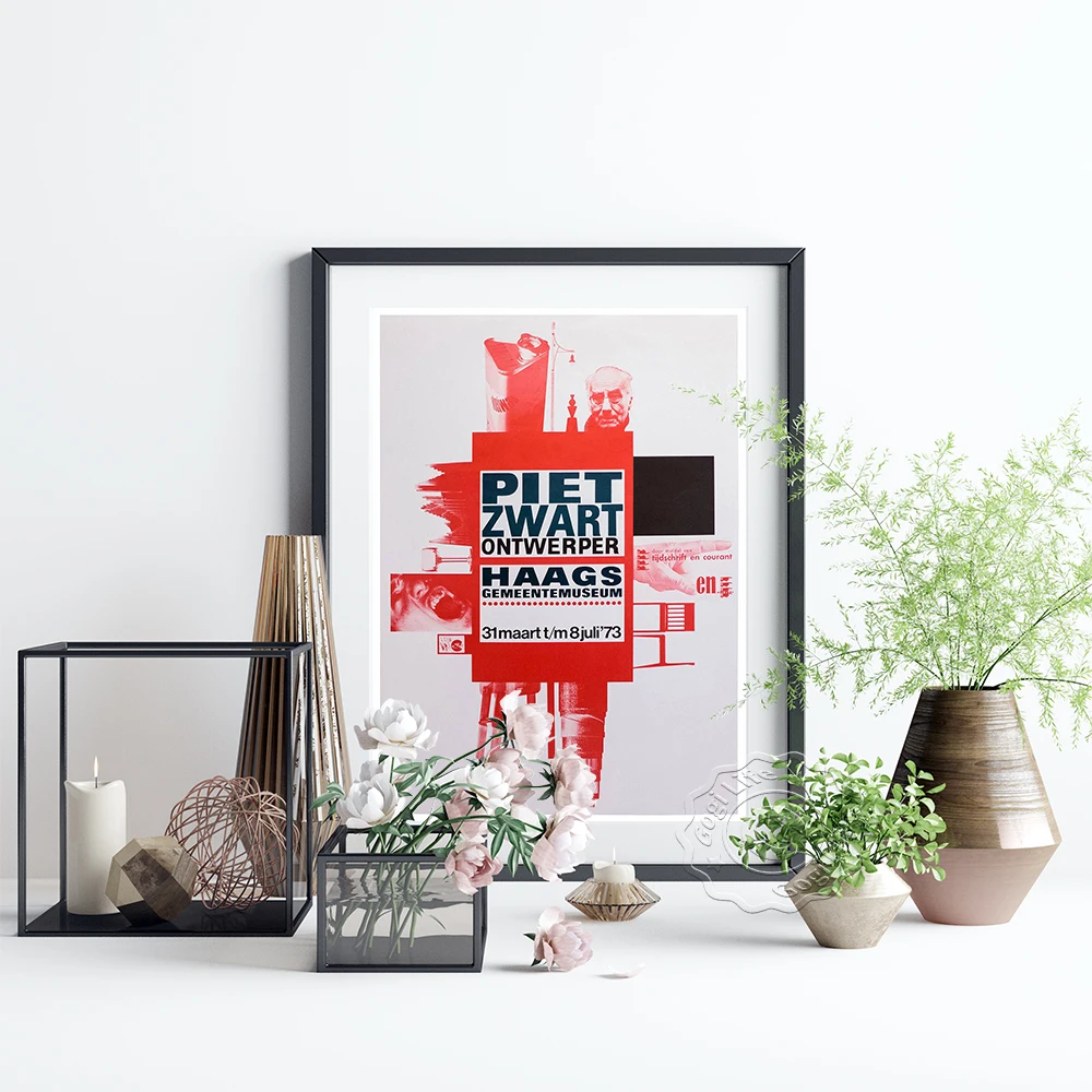 Винтажная художественная выставка Piet Zwart Постер с абстрактным графическим