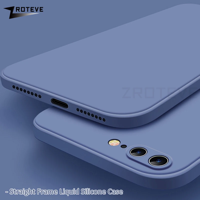 Чехол ZROTEVE для iPhone X XS Max роскошный жидкий силикон Apple XR гладкий S чехлы|Бамперы| |