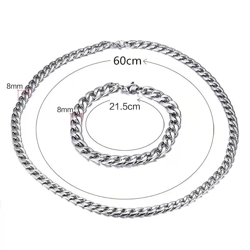 

Titanium Steel Stainless Steel Hip Hop NK Necklaces Wide Flat M,an Thick Tennis Chains Necklaces Fashion Jewelry 2020 Trend