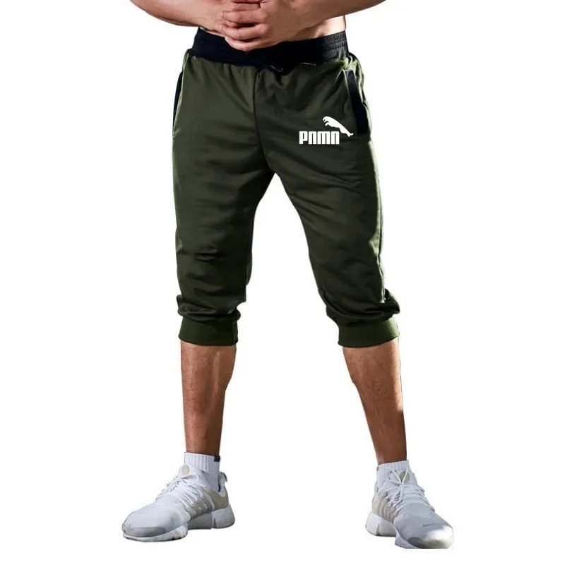 Мужские летние шорты до колена Цветные Лоскутные джоггеры короткие