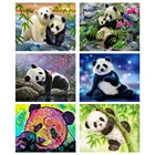 Новинка, алмазная вышивка, милые панды, ручная работа, алмазная живопись, деревенская рукоделие, мозаика, вышивка крестом, домашний декор