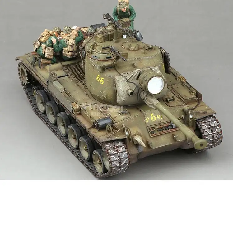Модель танка среднего размера Takom 1/35 2117 M46 Patton US | Игрушки и хобби