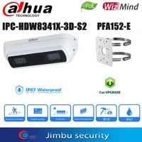 dahua 3mp epoe wizmind dual lens ip camera ipc hdw8341x 3d s2 ip67 people counting ai face detection mic speaker indoor camera