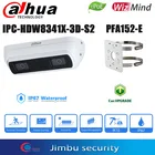 Dahua 3MP ePoe WizMind с двойным объективом, IP-камера IPC-HDW8341X-3D-S2 IP67, подсчет людей, ии, распознавание лица, микрофон, динамик, комнатная камера