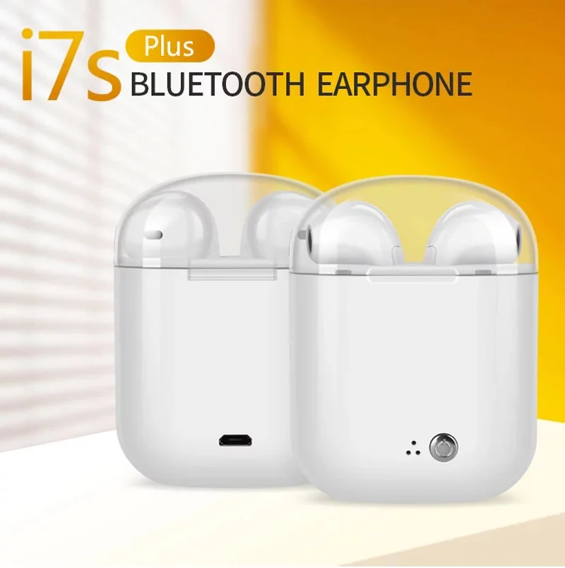 WPAIER I7S TWS PLUS Bluetooth наушники портативные беспроводные мини наушники мини bluetooth гарнитуры универсальный тип с зарядным устройством