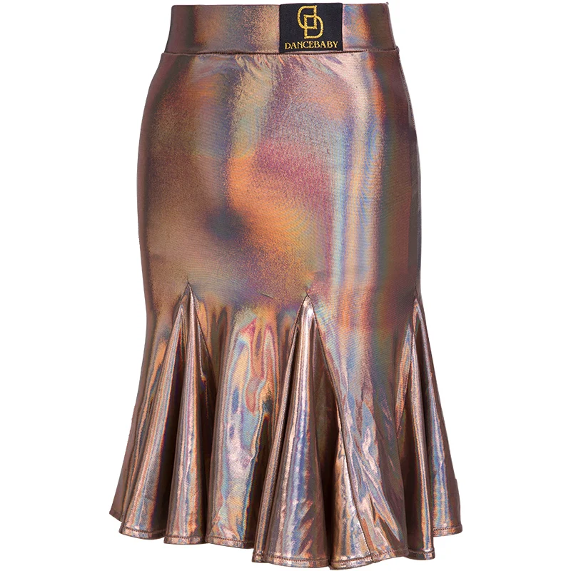 skirt as picture Модная юбка для латинских танцев для женщин, танго, Самба, ча-ча, тренировочная Одежда для танцев, бальных танцев, сальсы, румбы, сценический наряд DC2858 - Цвет: skirt as picture
