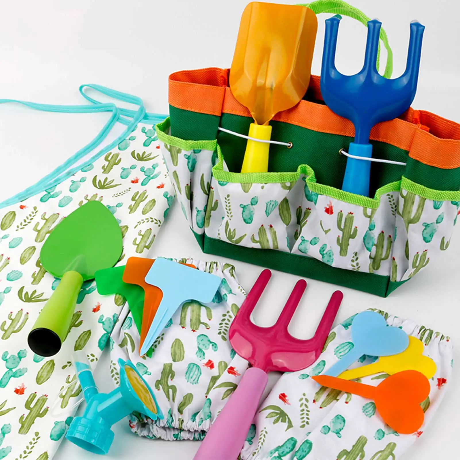 

Children Garden Planting Tools Set For Kids Outdoor Beach Play Sand Toys With Bag Watering Can Birthday Gifts Girls Learning