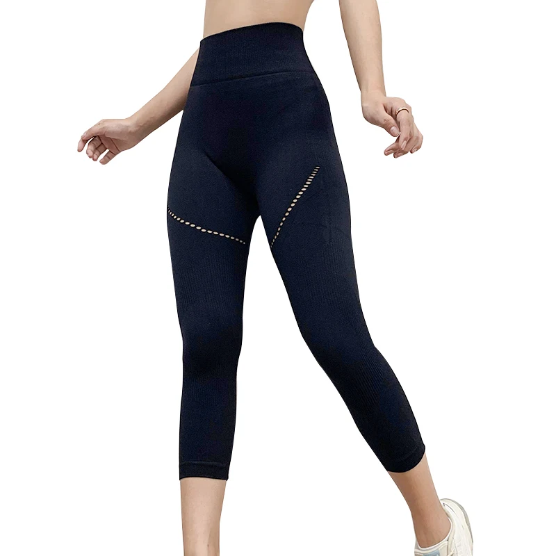 Seamless Women Slim Fitness Leggins Casual Workout Pink Butt Lifting Pants  Leggings Activewear Yoga Booty Calf-length Pants