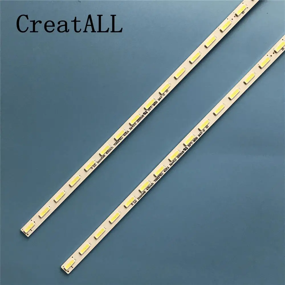 LED Backlight strip for Sony 43'' TV KD-43X8300C KD-43X8305C KD-43X8307C LG Innotek 43inch 7020PKG 42EA Rev0.0 SYV4341 LC430EQL |