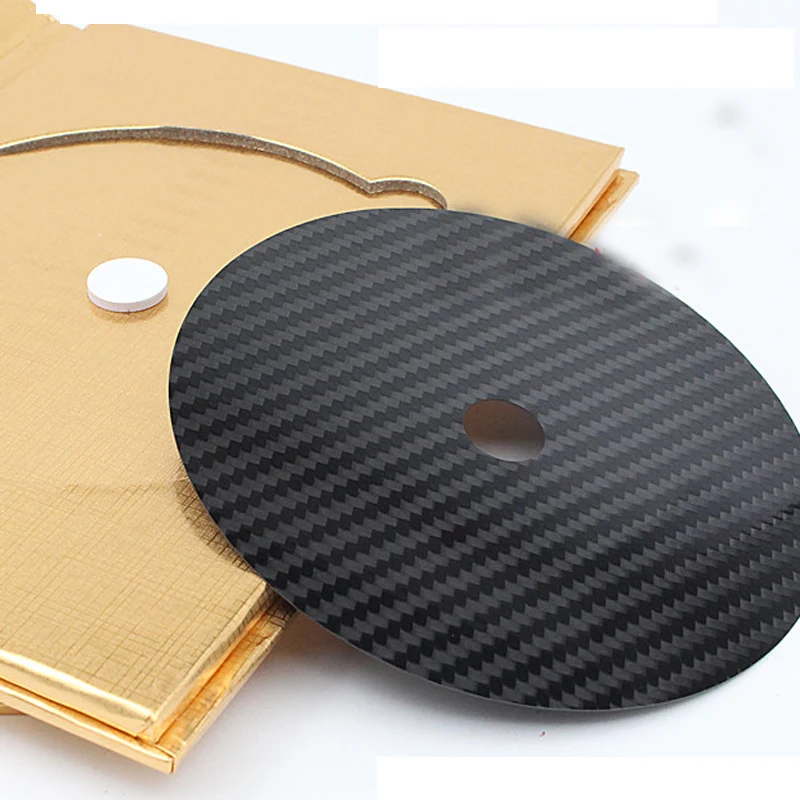1PCSX HIFI углеродное волокно CD DVD стабилизатор мат Топ лоток проигрыватель HI END Amp