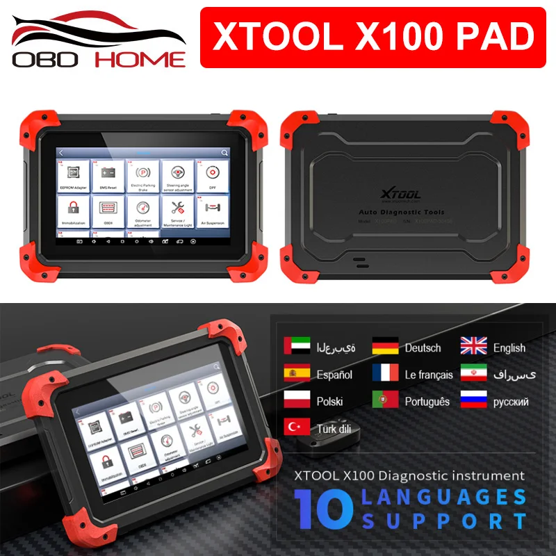 Программатор для ключей XTOOL X100 PAD PRO2 профессиональный сканер OBD2 диагностический
