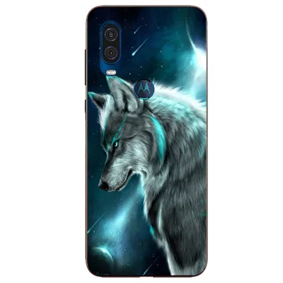 Чехол роскошный чехол из ТПУ и силикона чехол s для MOTO One power Phone задняя крышка для MOTO P40 Funda Coque - Цвет: w48
