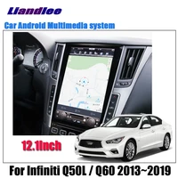 12 1inch android tesla vertical screen for infiniti q50l q60 2013 2019 car carplay wifi gps navi map navigation media
