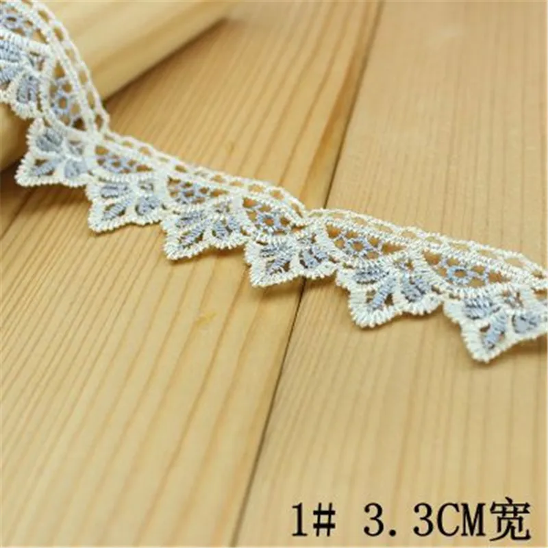15 ярдов * 12 см белая кружевная лента с вышивкой сделай сам для шитья одежды и