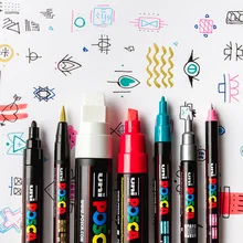 UNI POSCA серия Mark Pen комбинированная упаковка рисование заполнение