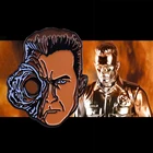 Терминатор 2 pin Эмали Жидкий металл злодей Роберт Патрик t-1000 брошь 80s 90 фантастического фильма злодей значок