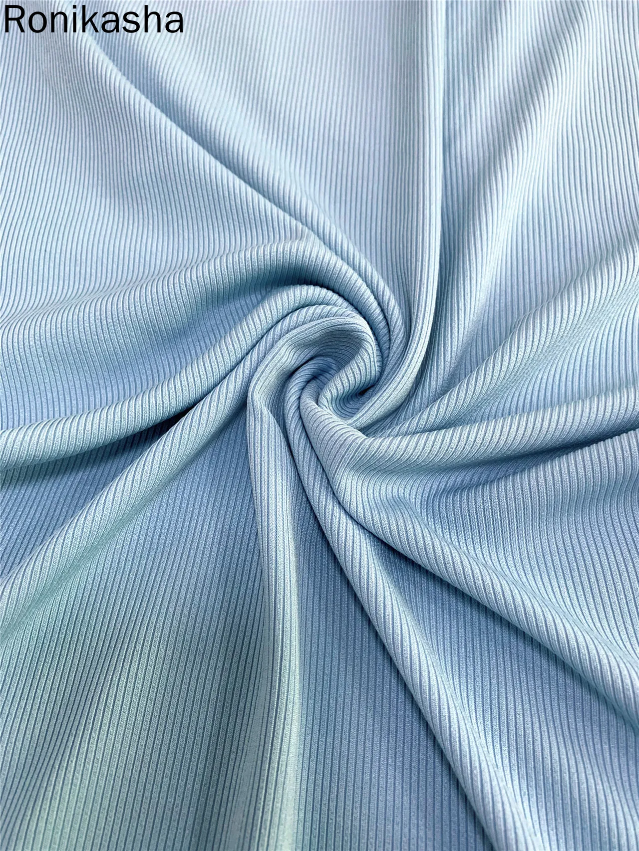 

Ronikasha Women Sexy Summer Dress Scoop Neck Ottoman Rib Long Sleeve Outfit Bodycon Maxi Skirt Set Club Dresses