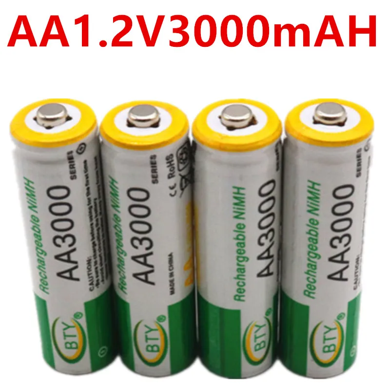 Новинка 2021 100% B1.2V 3000 мАч AA NIMH перезаряжаемые батареи Ni MH перезаряжаемая батарея aa