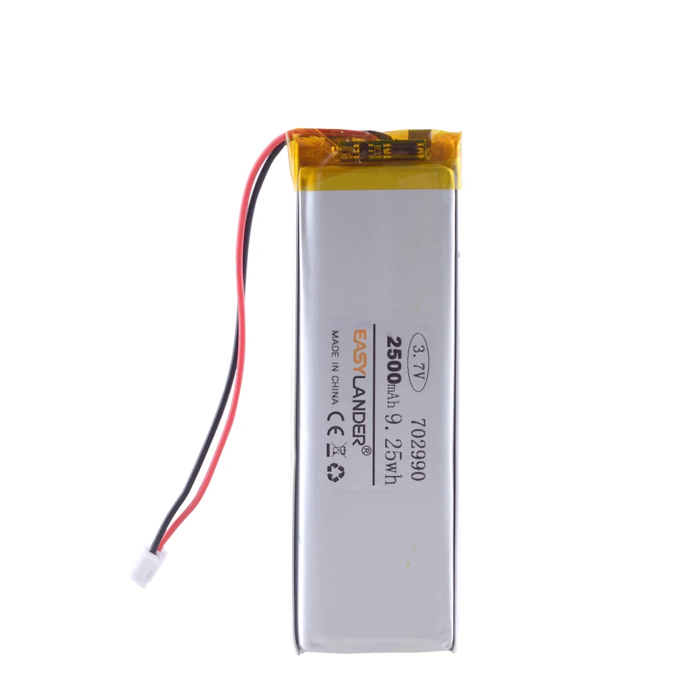 Фото 702990 3,7 V 2500mAh перезаряжаемый литий-полимерный аккумулятор для GPS Bluetooth спикера DIY PAD Power Bank Tablet PC навигация 703090 №5