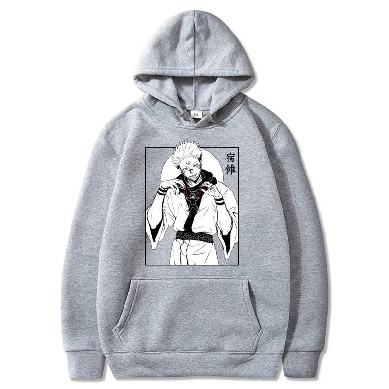 

Anime Jujutsu Kaisen Ryomen Sukuna Hoodie Cosplay Fashion Costume Printed Casual Hooded Sweatshirts for Men Women Unisex