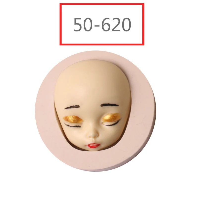 50-620 DIY 3D Baby Face силиконовая форма для шоколада Gumpaste Полимерная глина Смола ручной работы формы для мыла человеческое лицо помадка торт инструмент для украшения - Цвет: 50-620