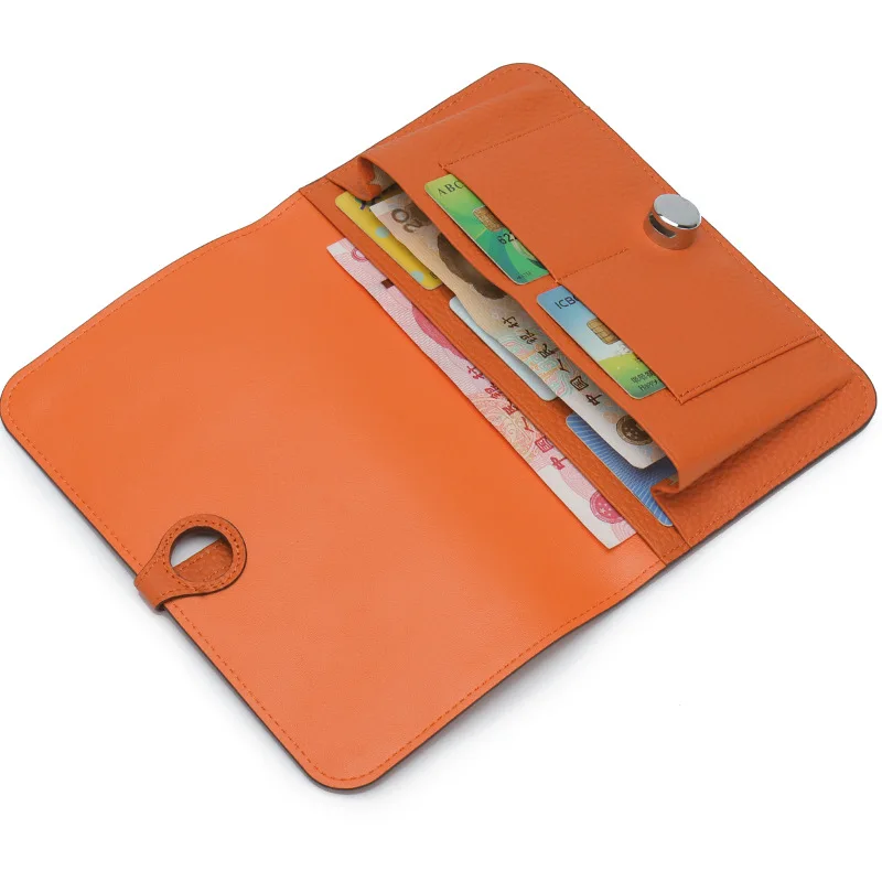 

Genuine Leather Long Womens Wallets and Purses Fashion Cow Leather Money Bags 2021 Coin Card Holder Cash Pocket Carteras Cuzdan