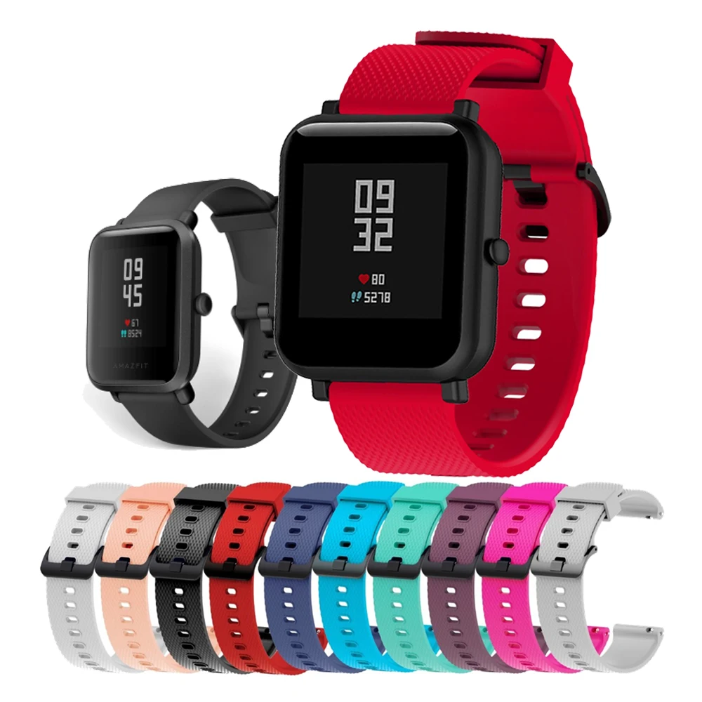 

Силиконовый ремешок для смарт-часов Xiaomi Huami AMAZFIT bip S GTS, 42 мм
