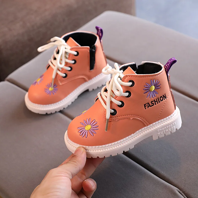 Детские Ботинки Martin Сезон осень-зима Новинка Детская спортивная обувь из