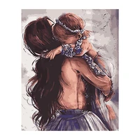 diy digital oil painting decoration great mother beautiful hand painting can be hung in the living room 40x50cm
