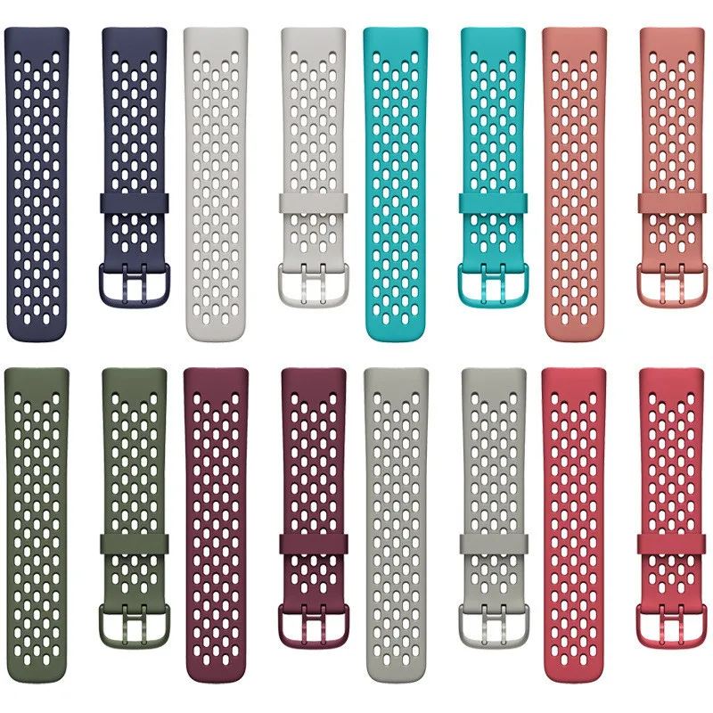 

Breathable Strap for Fitbit Charge 5 Silica Sports Strap Wrist Belt for Fit bit Charge 5 Smart Watch Band Accessories Correa