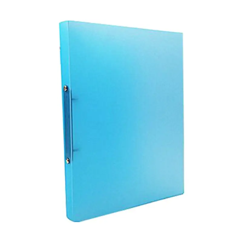 

1pc A4 Clip File Folder Transparent Candy Color Loose Leaf Binder Storage Organizer