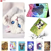 case for ipad 10 2 2019 a2200 a2198 a2232 shockproof cover pu leather cartoon smart cover for apple ipad 7th generation 10 2