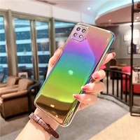 rainbow laser transparent case for samsung galaxy s20 fe s21 ultra note 20 pro 10 clear gradient glitter hard cover a71 a51 a32