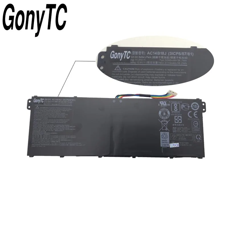 Оригинальный AC14B18J новый ноутбук Батарея для Acer Aspire Nautilus E3 111 112 112M ES1 531 B116 MS2394 B115 MP