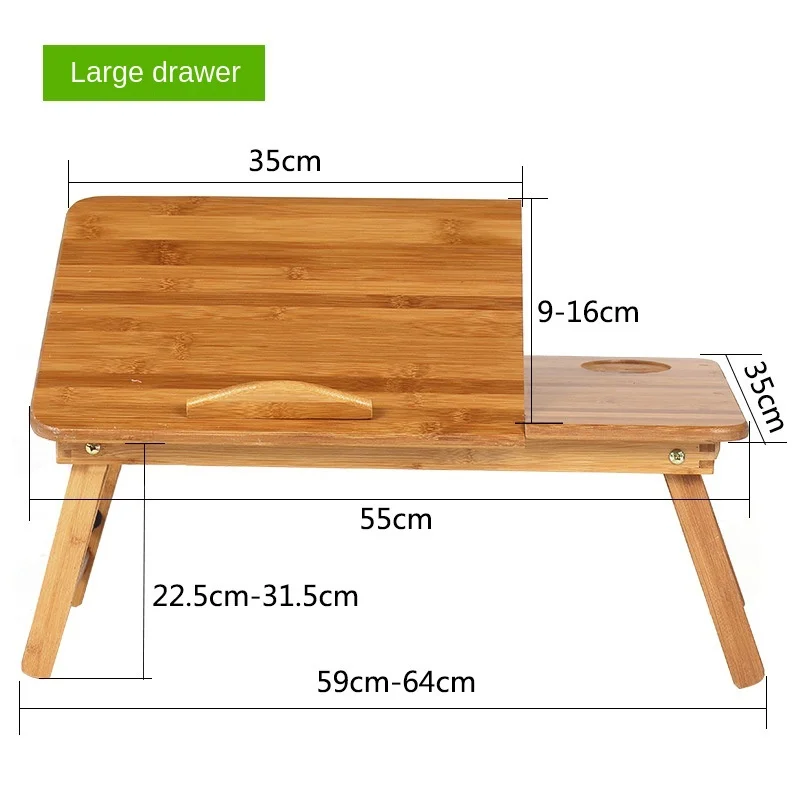 

Bamboo foldable laptop table small table folding lifting desk bed side small table study desk kids breakfast table