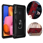 Бронированный чехол для Samsung Galaxy A10 A20 E A30 A40 A50 A60 A70 S A80 A90 5G A10s A20s A30s A50s, магнитный держатель, кольцо, противоударный чехол