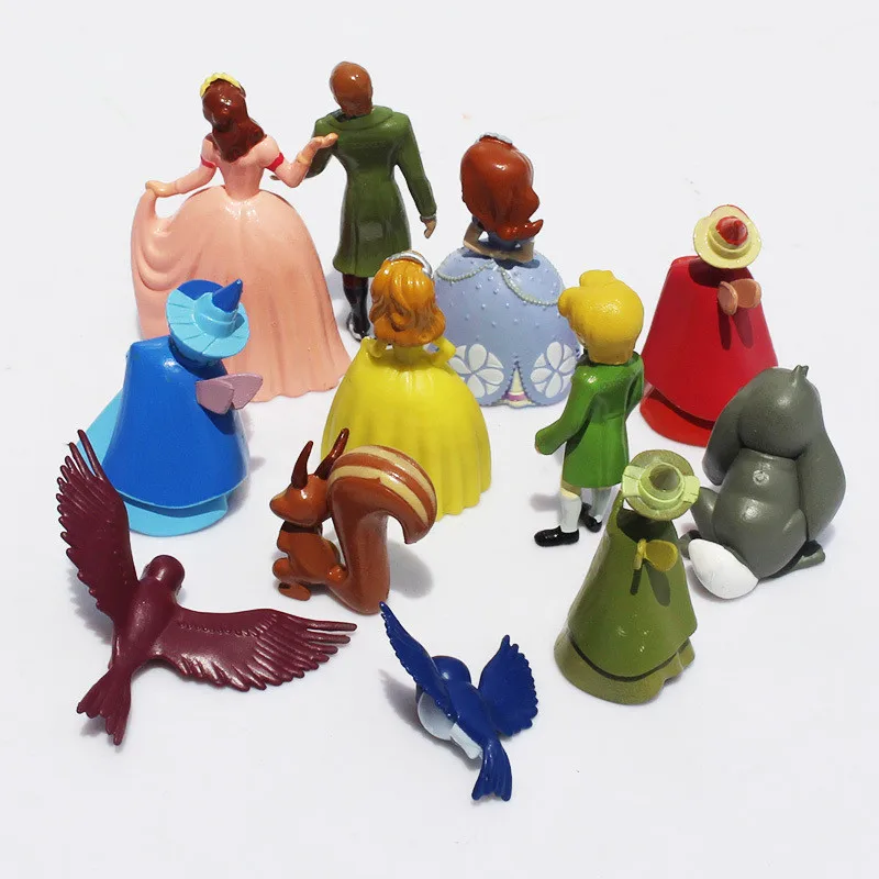 Экшн-фигурки из ПВХ 4-6 см 12 шт./лот София первая Принцесса белка янтарь Сило Принц