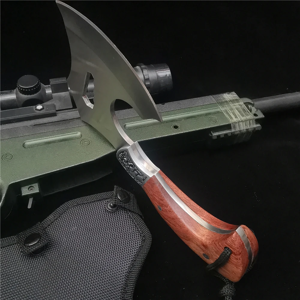 Топор для выживания охотничий топор кемпинга ручной огонь из нержавеющей стали