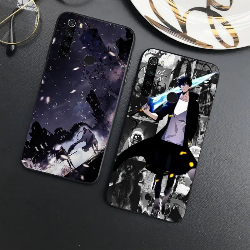 

solo leveling Japan anime Phone Case For Xiaomi Redmi note 7 8 9 t max3 s 10 pro lite coque shell cover funda