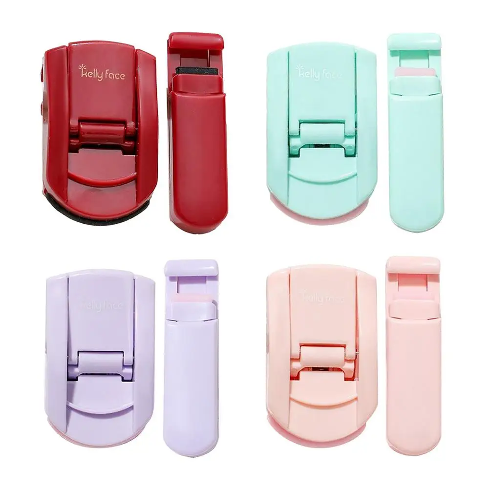 

4 Colors Mini Eyelash Curler Curling Eye Lashes Portable Push-type Partial Combination Cosmetic Beauty Makeup Tool