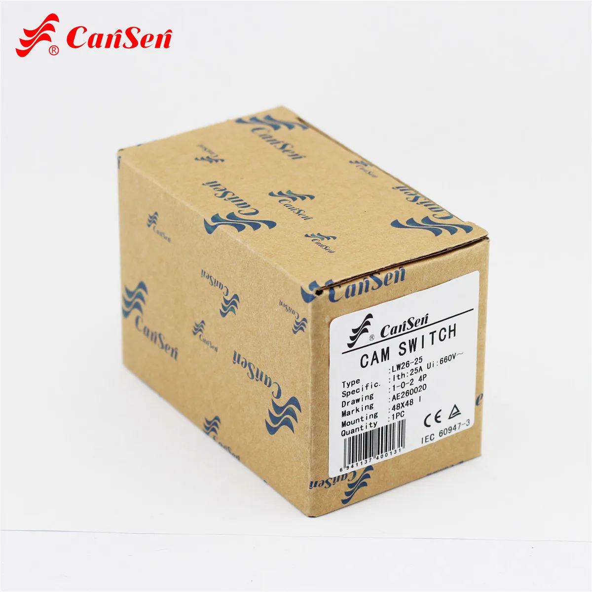 Поворотный кулачковый переключатель CANSEN LW26-25 CA20 с 25 А 3 позиции 1-0-2 4 P полюса 16
