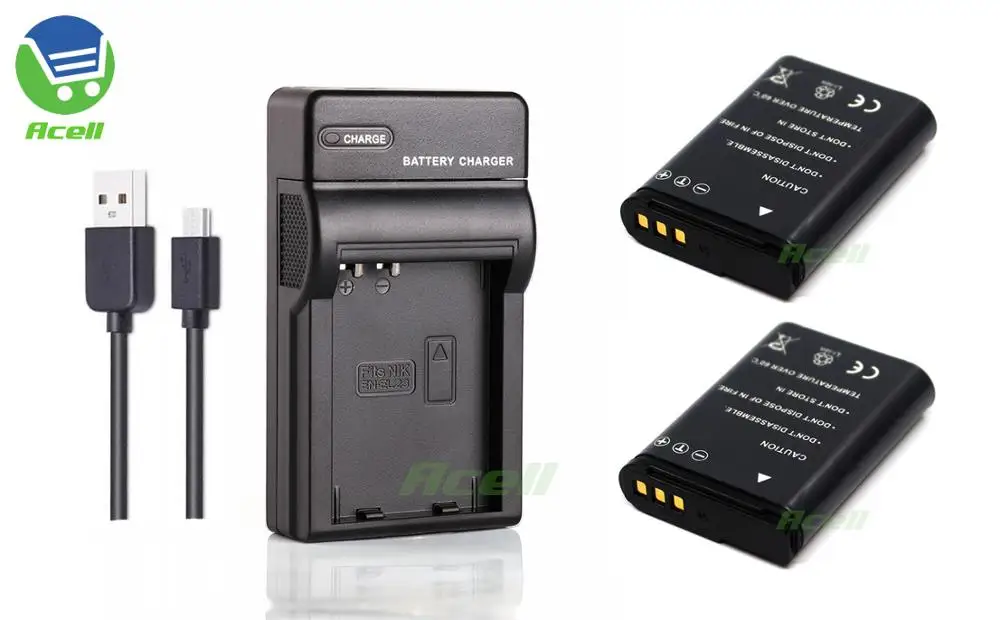 EN-EL23 RU EL23 Батарея для Nikon COOLPIX B700 P900s P900 P610s P610 P600 S810c Камера - Color: 2Battery 1Charger