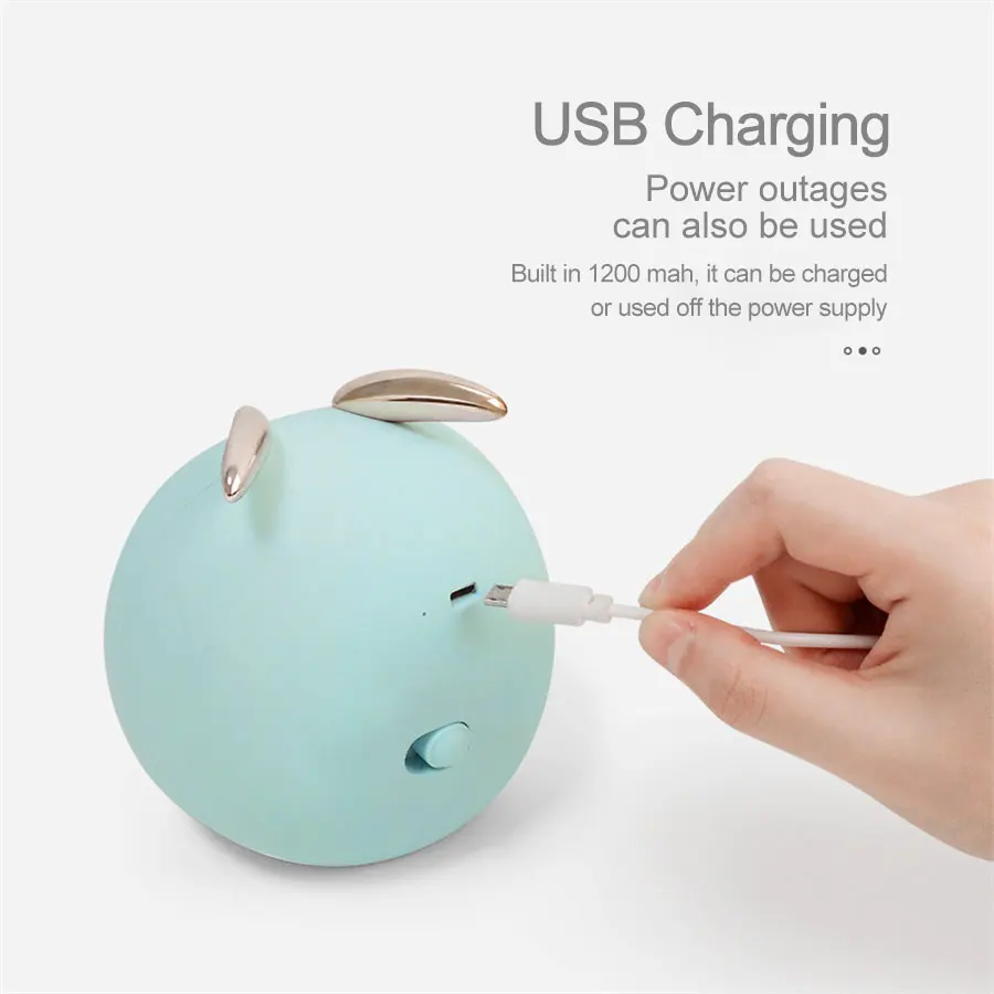 Милый питомец Олень Кролик светодиодный ночник бесступенчатая сенсорная USB