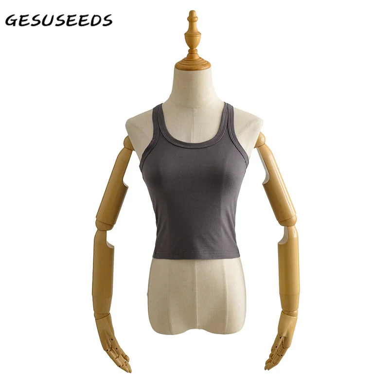 

2021 в винтажном стиле, майка для женщин в Корейском стиле топ без рукавов повседневное Круглая горловина Топы для женщин 2021 трикотажные топы ...