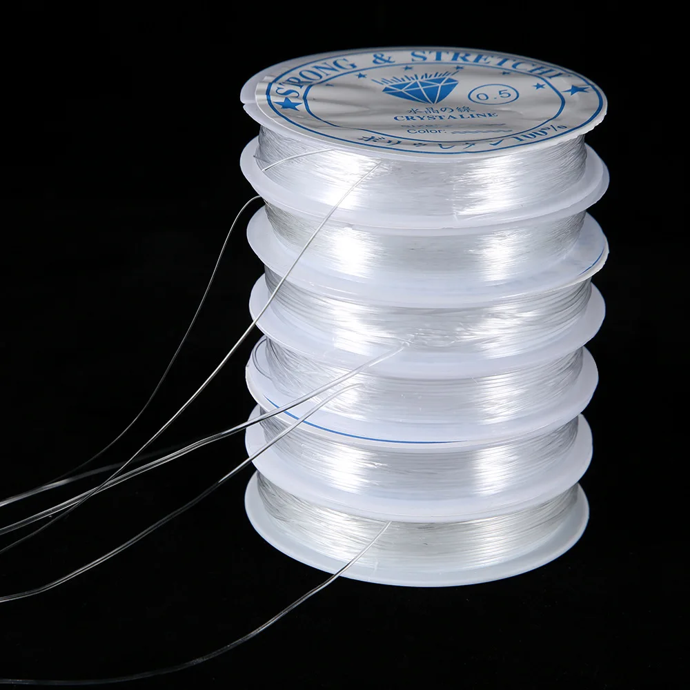 

1pc Crystal Elastic String Transparent Line Cord Thread Stretchy Cord For DIY Jewelry Making Beading Necklace Bracelet Findings