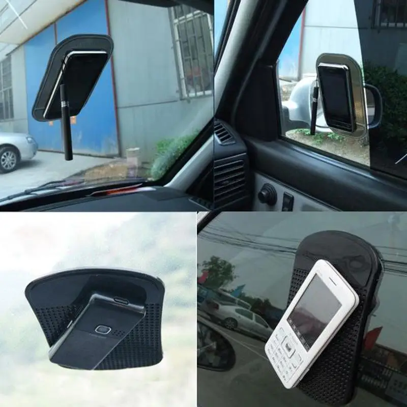 Черный автомобиль анти/Non Slip Стекло тире коврик для мобильных телефонов iPhone 4G 4S iPod