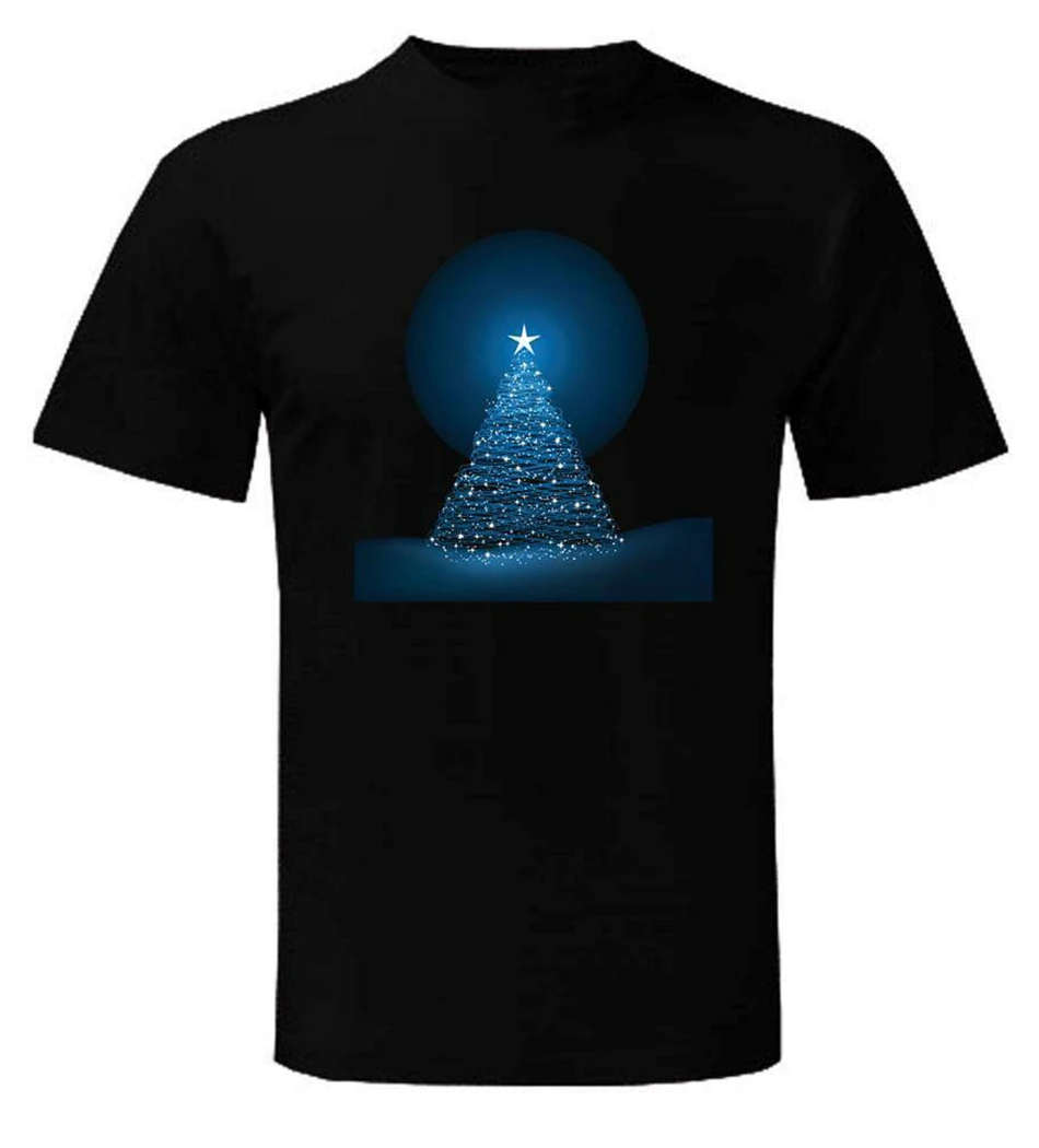 Рождественская елка Мужская футболка подарок Рождество Новинка Милый папа