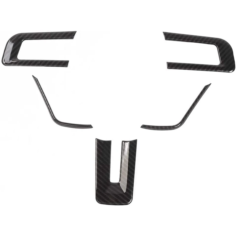 Накладка на рулевое колесо из углеродного волокна рамка панель наклейка