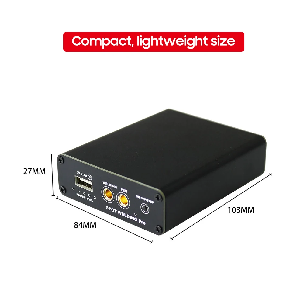 

DIY Mini Spot Welder 5 Gears Spot Welding Machine Fast Charge Lithium Battery with Spot Welding Pen Nickel Sheet Charging Cable
